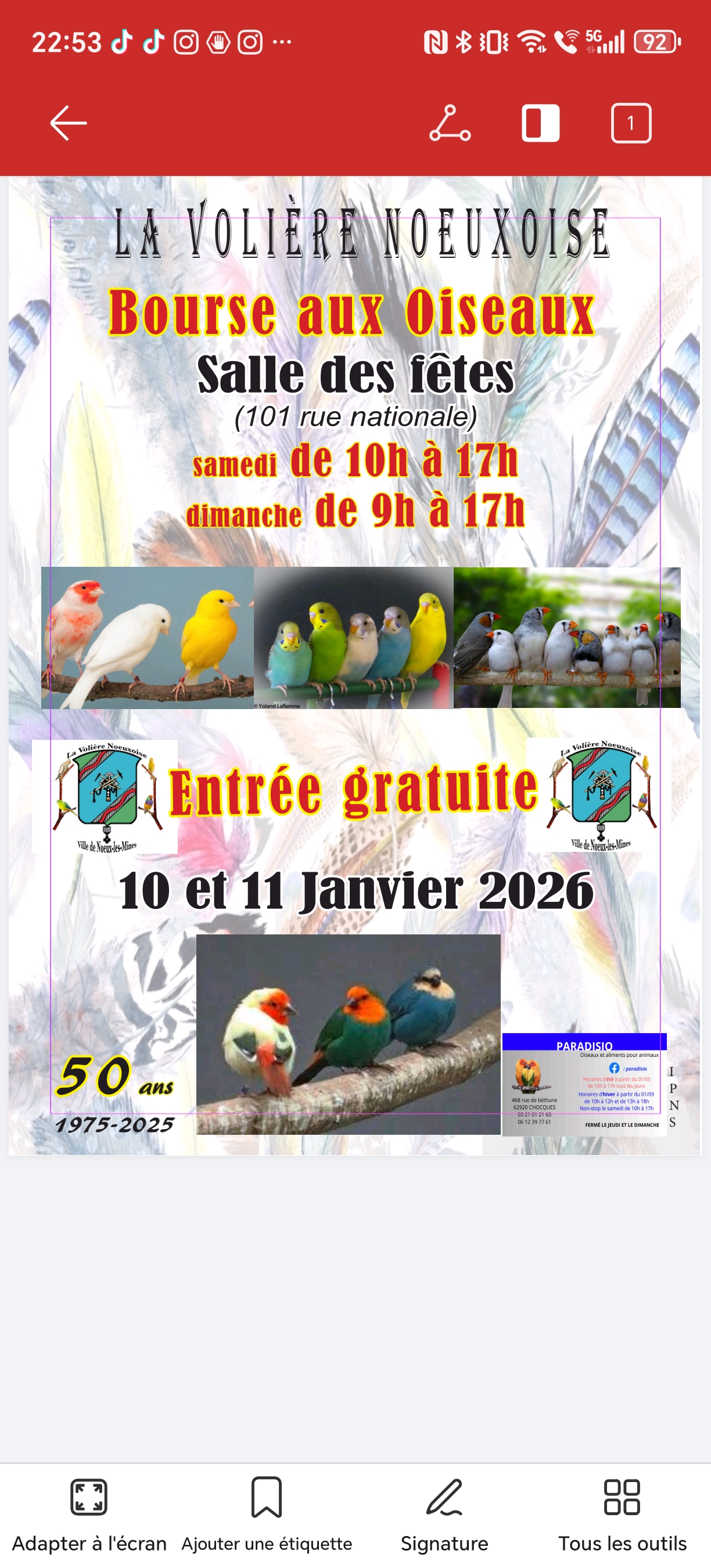 Affiche du concours